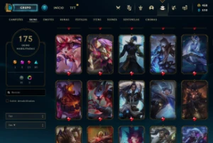 Conta Lol Com 175 Skins Com Mais De +1800 Reais Gasto - League of Legends