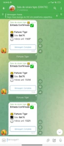 Bot de sinais Fortune Tiger para adicionar em seu grupo - Outros