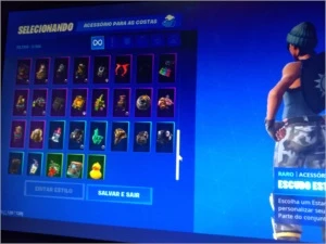 conta fortnite com + 130 skins + SALVE O MUNDO!