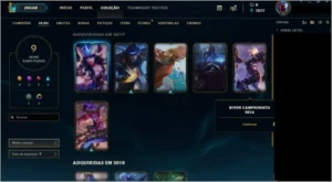Conta League of Legends, D4 Smurf 9 skins, 30 Champs. LOL