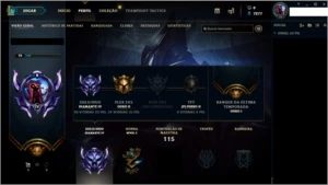 Conta League of Legends, D4 Smurf 9 skins, 30 Champs. LOL