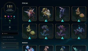 Conta LOL - LVL 720+  / 258Skins + 181 Chromas - League of Legends