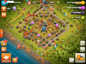 Conta cv12 clash of clans
