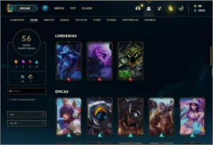 Conta Diamante 4 com RYZE TRIUNFANTE - League of Legends LOL