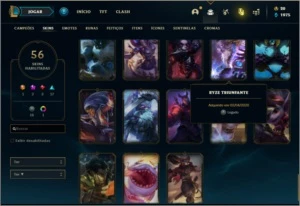 Conta Diamante 4 com RYZE TRIUNFANTE - League of Legends LOL