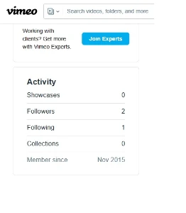 Vimeo 2015 + Fast delivery + Trusted seller - Redes Sociais