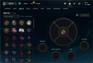 Conta ouro 4 com 35 Champs e 2 Skins + 8 Fragmentos - League of Legends LOL