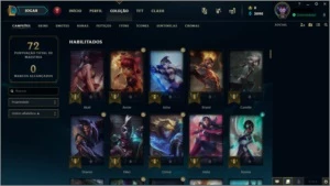 Conta platina 4 - League of Legends LOL
