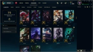 Conta platina 4 - League of Legends LOL