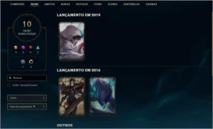 Conta Lol Ouro 3, ótimas skins! - League of Legends