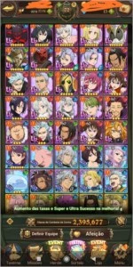 Conta The Seven deadly sins Grand cross - Outros