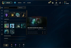 Conta ouro 1 com 21 Champs e 1 Skins + 6 Fragmentos - League of Legends LOL