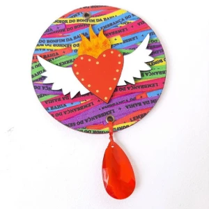 Enfeite Coração Alado - Artesanato e Personalizados