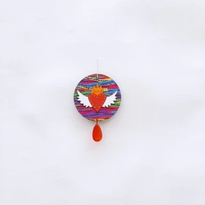 Enfeite Coração Alado - Artesanato e Personalizados