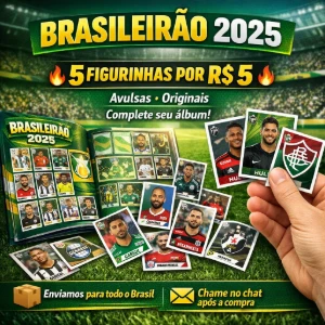 Figurinhas Avulsas Brasileirão 2025 – Escolha as Suas - Produtos Físicos