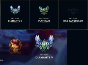 Conta Diamante 5 / Platina 2 - League of Legends LOL