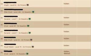 Elder Druid 186 Nossobra - Tibia