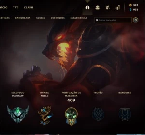 Conta LoL 1k+ skins, platina IV. - League of Legends