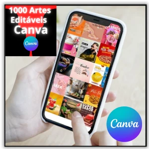 1000 Artes Editáveis pelo CANVA - Cursos e Treinamentos
