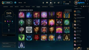 Conta de Lol de 2014, mais de 198 skins vários ícones e bord - League of Legends