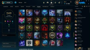 Conta de Lol de 2014, mais de 198 skins vários ícones e bord - League of Legends