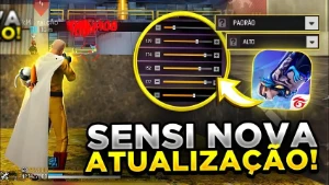 Free Fire Sensibilidade Mobile igual Regedit/Emulador