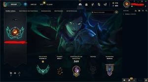 conta lol plat 4 muitas skins - League of Legends