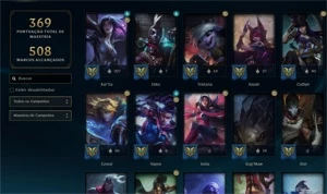 conta lol plat 4 muitas skins - League of Legends