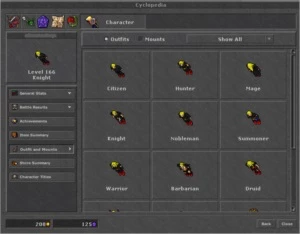 ELITE KNIGHT LEVEL 166 - GENTEBRA - Tibia
