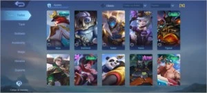 Mobile Legends: Bang Bang - Conta com 51 Heróis e 80 Skins