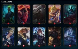 Conta LoL, Platina 4, Ouro 3 (Flex), Nível 259 e 169 Skins+ - League of Legends