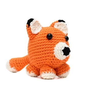 Raposa Bola Amigurumi Artesanal para Bebê - Artesanato e Personalizados
