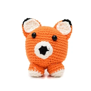 Raposa Bola Amigurumi Artesanal para Bebê - Artesanato e Personalizados