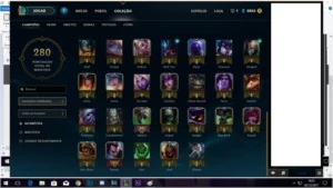 CONTA LEAGUE OF LEGENDS RANKED COM SKIN DJ SONA LOL