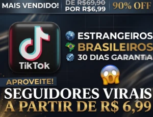 Tiktok - Seguidores Tiktok - Brasileiros E Mundiais [100%] - Redes Sociais