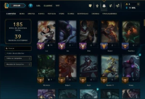 Prata 4 com 120 Champs e 60 Skins ( Mais de 150 Jogos ) - League of Legends LOL