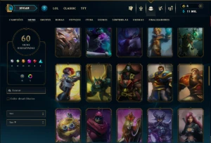 Prata 4 com 120 Champs e 60 Skins ( Mais de 150 Jogos ) - League of Legends LOL
