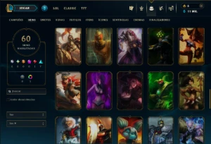 Prata 4 com 120 Champs e 60 Skins ( Mais de 150 Jogos ) - League of Legends LOL