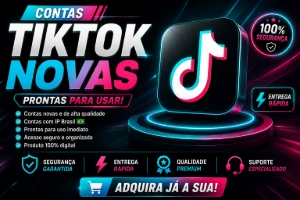 Contas Tiktok Novas [Alta Qualidade] + Ip Brasil - Redes Sociais