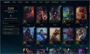 CONTA MESTRE TOP 1 EZ MUNDO - League of Legends LOL