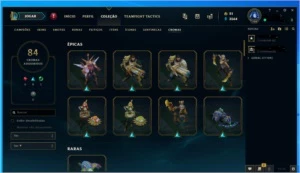 LEague of legends 385 skins todos os champs diamant SS2 LOL