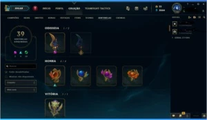 LEague of legends 385 skins todos os champs diamant SS2 LOL