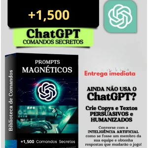 1500 Prompts de comandos Avançado ChatGPT 