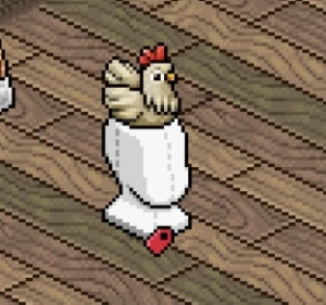 Habbo Raro chapéu do Poleiro