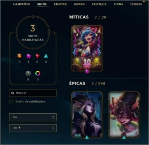 Conta Platina League of Legends LOL