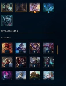 CONTA DIAMANTE 4 - MUITA SKIN/ESPOLIO EMOTE GRÃO MESTRE E ++ - League of Legends LOL