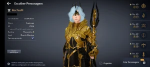 Conta do Black Desert Mobile Arquimaga lev 71