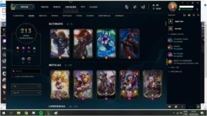 Conta lol Prata 1 231 Skins - League of Legends