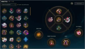 CONTA LOL: COM 35 SKINS - 76 CHAMPIONS - BORDA PLATINA - League of Legends