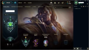 CONTA LOL: COM 35 SKINS - 76 CHAMPIONS - BORDA PLATINA - League of Legends